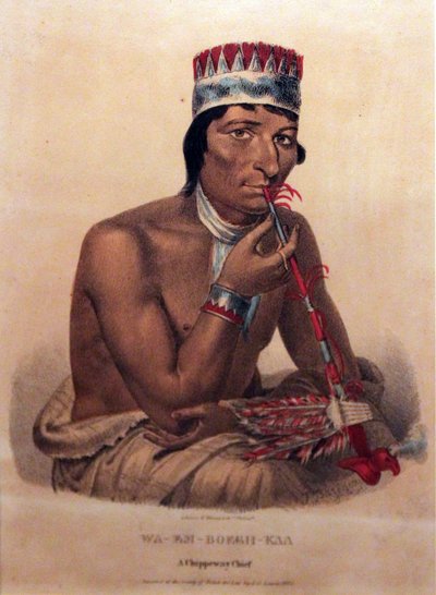 Waemboeshkaa, Chippeway Chief, 1825 by James Otto Lewis